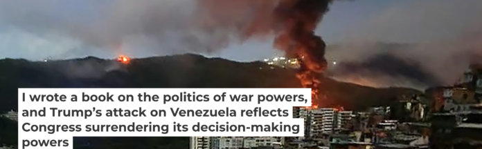 Explosions were seen across Caracas after the U.S. launched large-scale attacks on Venezuela and captured its leader and his wife. AFP via Getty Images